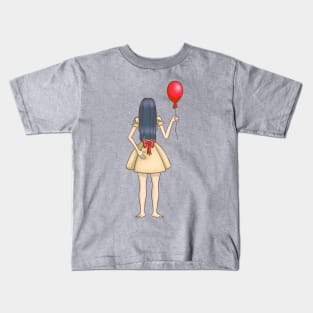 What if mix Samara from The Ring and Pennywise from It? Kids T-Shirt